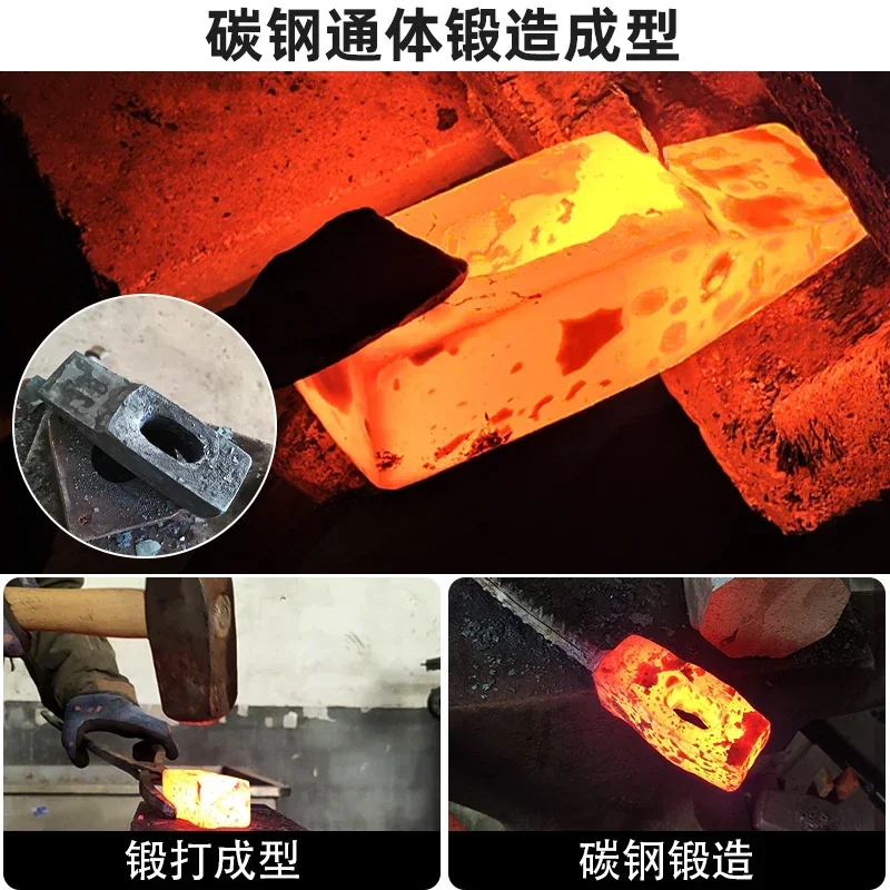 Carbon Steel Forging Wooden Handle Hammer Flat Head Geological Hammer