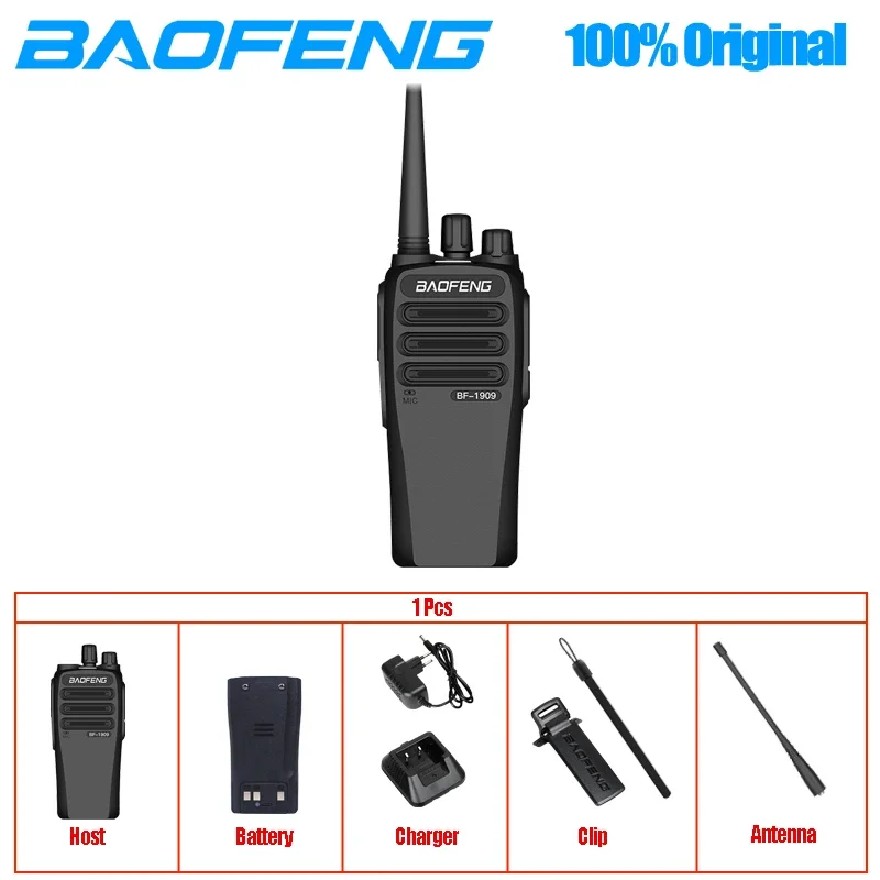 Imagem -06 - Long Range cb Radio Transceiver Walkie Talkie Dual Band Atualização de Bf888s Hunt City Baofeng Bf1909 Alta Potência 10w