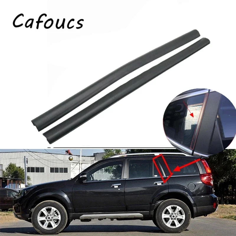 Cafoucs Rear Door Window Rubber Strip For Great Wall Haval H3 H5 Decorative Sealing Moulding