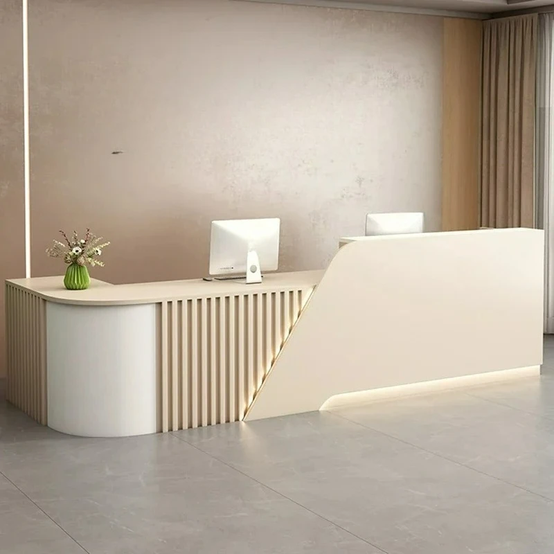 Customizable Simple Luxury Reception Desk Modern Salon Small Clinic Bar Counter Accessories Escritorio
