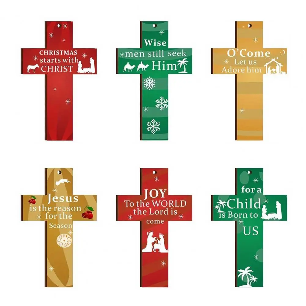 

Ornament for Home Decor Hanging Ornament 36 Pcs Wooden Ornaments for Christmas Tree Decor Holiday Party Colored Hanging for Yard