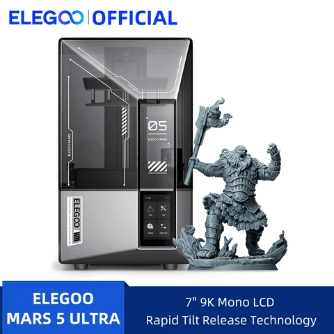 3D-принтер ELEGOO MARS 5 ULTRA 9K MSLA с автоматическим выравниванием и AI
