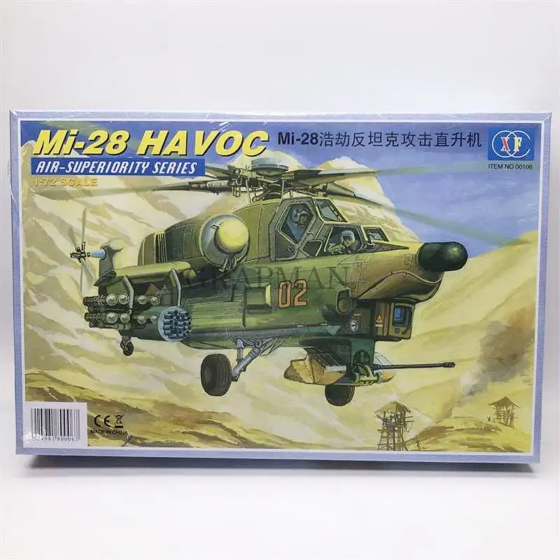 1: 72 Mi-28 Catastrophe Anti-Tank Attack Helicopter Military Assembled Model Toy