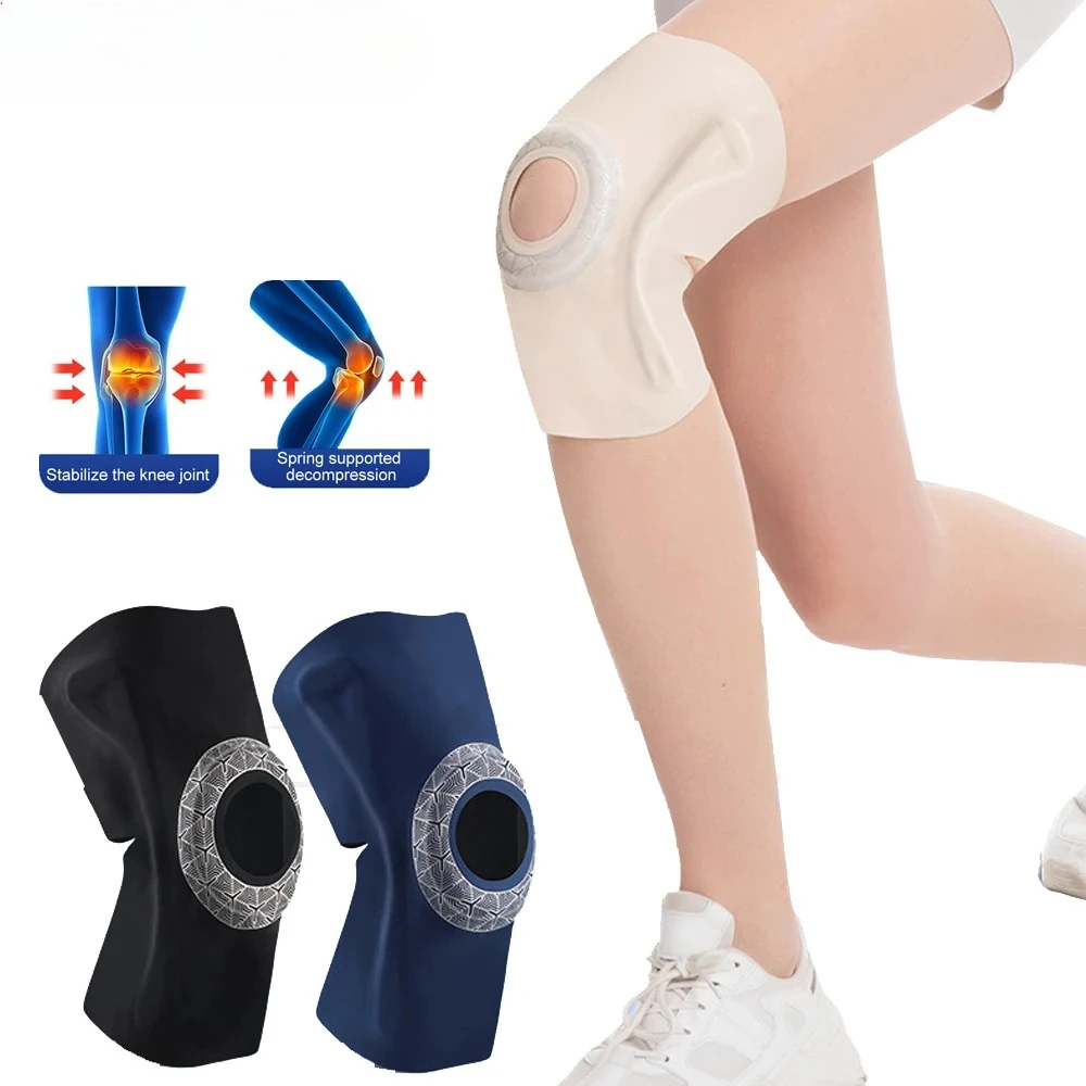 

1PC Thin Knee Braces for Knee Pain with Patella EVA Pad &Side Resin Stabilizers for Men Women,Knee Compression Sleeve for Sports
