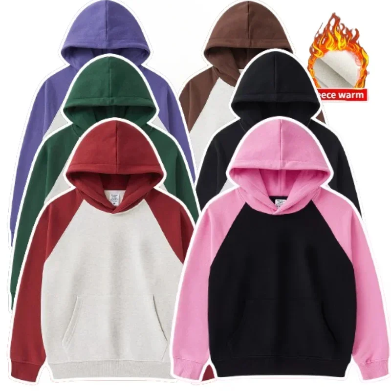 Hoodies Teens Kids 2025 Autumn Winter Fleece Thick Tops Sweatshirt for Boys Casual Sport Girls Clothes School Children Outerwear