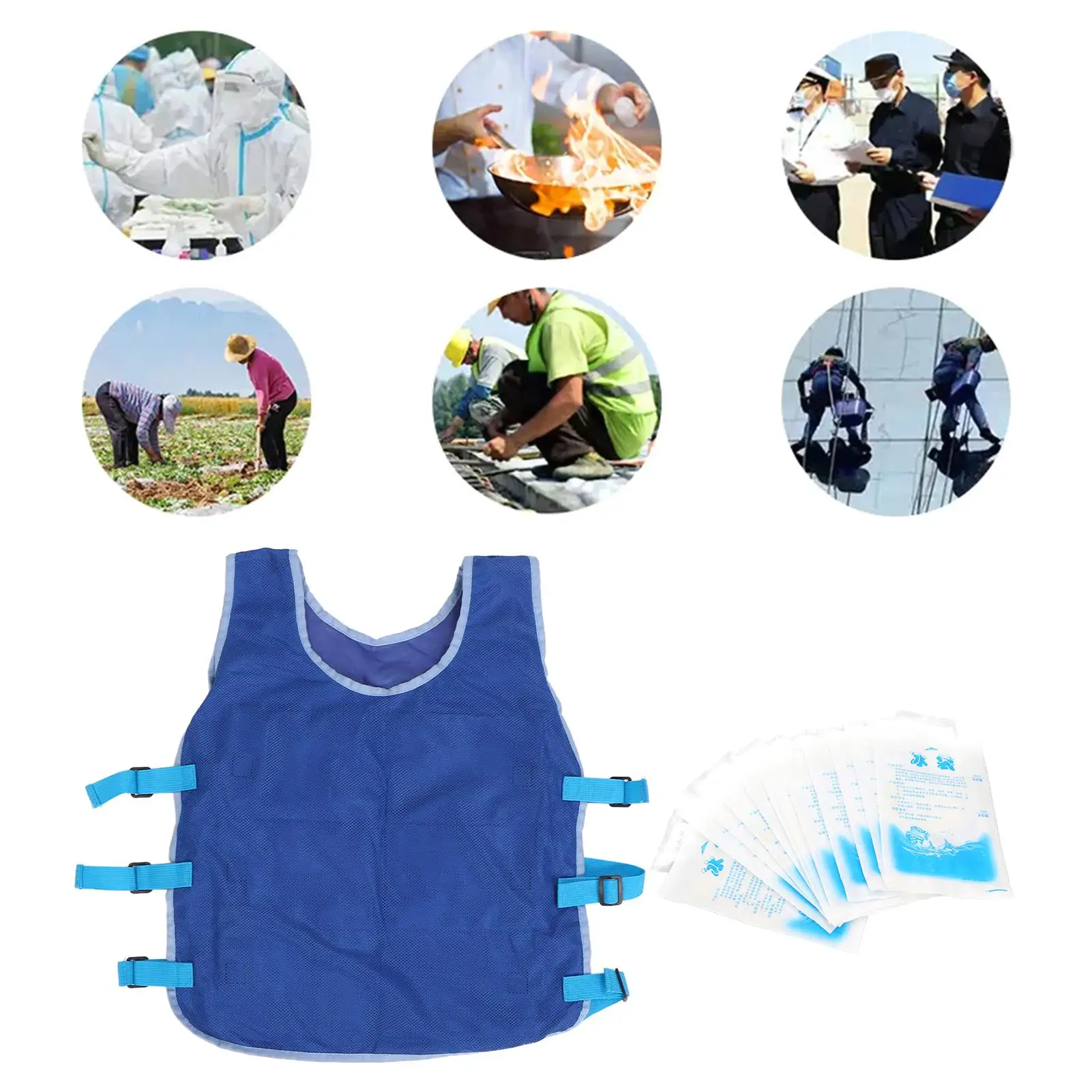 Cooling Body Vest for summer - Ice Chinlon Nylon Blend