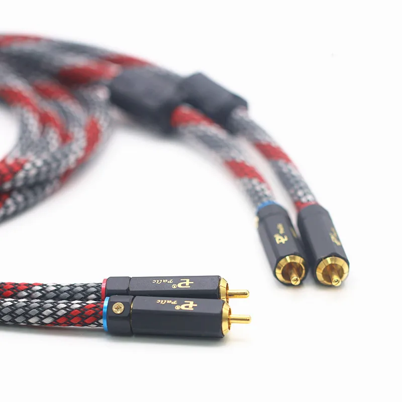 Furutech μ-P2.1 PCOCC pure copper audiophile grade audio signal cable RCA bile amplifier dual lotus cable