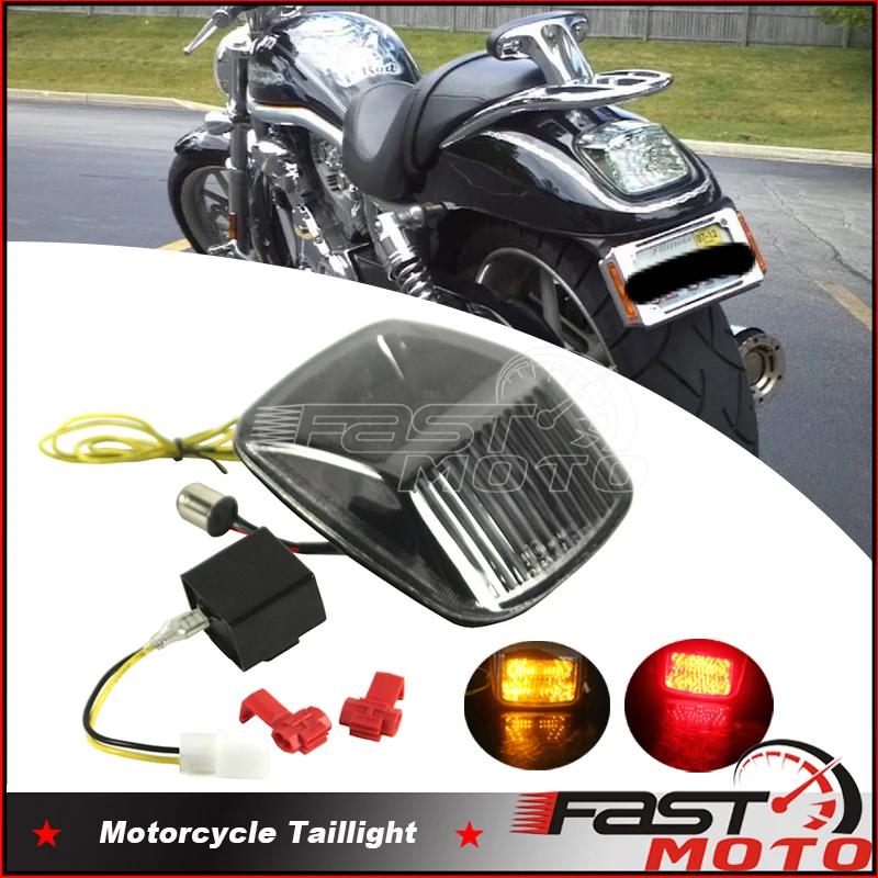 Motorcycle Accessories For Harley V-Rod Vrod 2002-2011 Deuce LED Rear Taillight Integrated Turn Signal Function Tail Brake Light