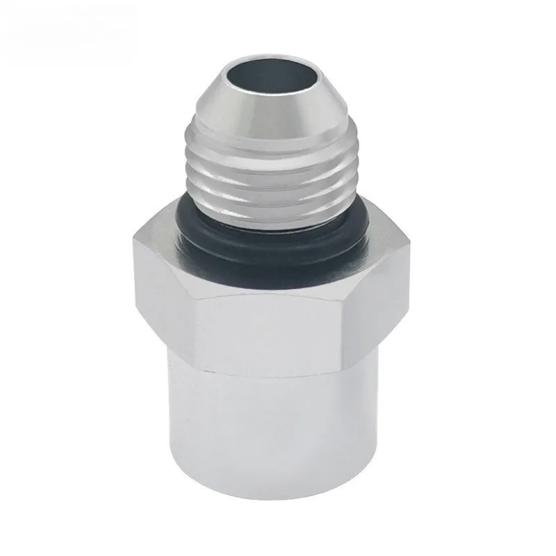Car Accessories Aluminum AN6-M14X1.5 Threaded Adapter Coupling with O-ring 3