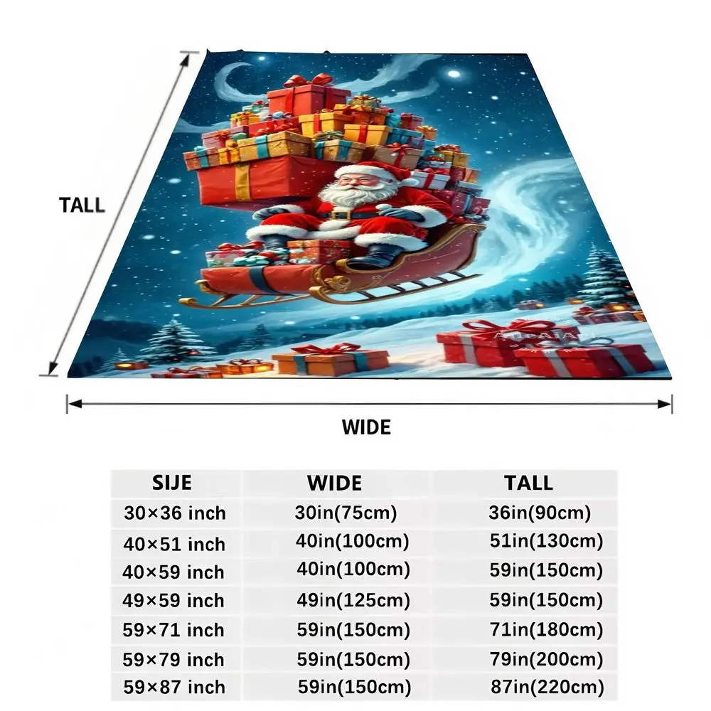 ديكور عيد الميلاد السحري سانتا كلوز ذو مزلقة ذهبية - تمثال جولي سانتا مع هدايا ملفوفة مشرقة، منظر طبيعي ثلجي، وميض #6