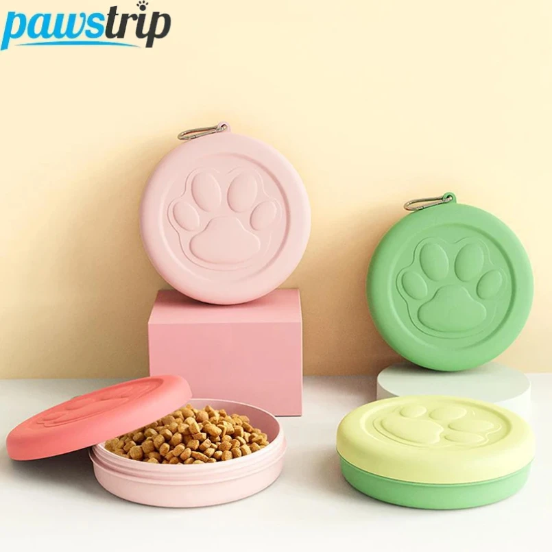 

Portable Pet Dog Food Water Container Outdoor Travel Dog Drinking Bowl Durable Pet Feeder Bowl for Cats Dogs Pet Feeding Supply