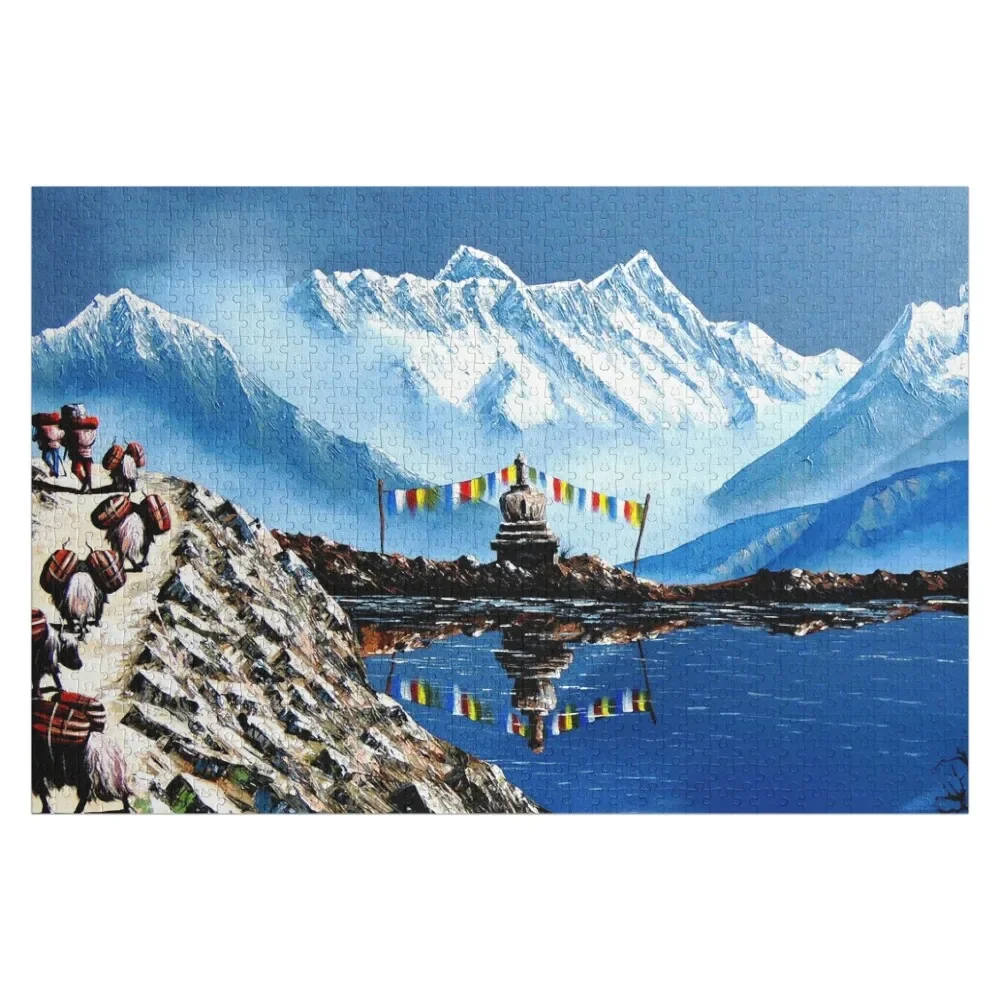 

Panoramic View Of Annapurna Mountain Nepal Jigsaw Puzzle Customs With Photo Wooden Adults Puzzle