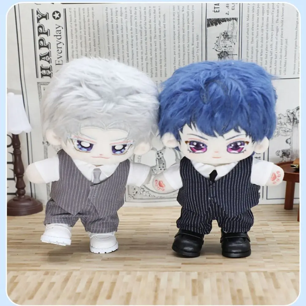 Fashion 20cm Cotton Doll Jacket Pants Handmade Outfits T-shirts Vest 1/12 BJD Doll Shirt Ties Suits Kids Toys Doll Accessories