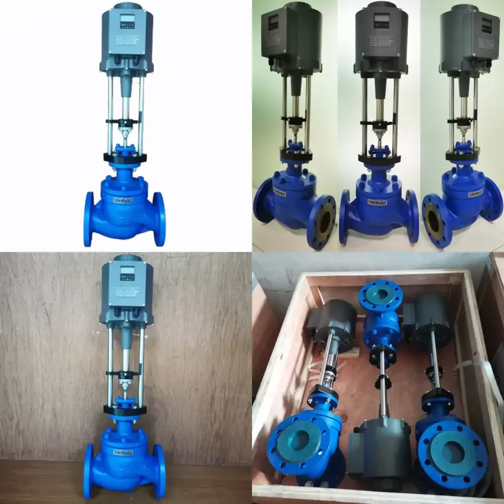 

Carbon Steel Flange End AC220V Regulation Electric Control Valve Electric Single Seat Equal Percentage Modulating Valve