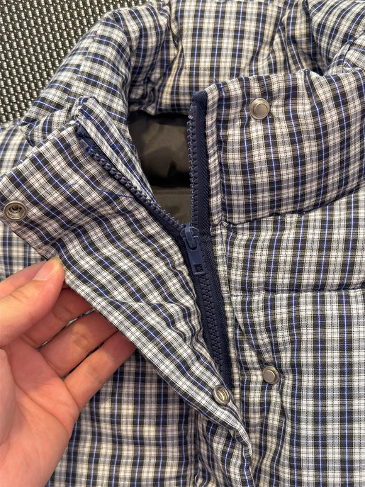 

Thiened Cotton Vest Men's Autumn Winter Cheered Stand Collar Jaet Warmth Inner Cotton Youth Faion Casual Zipper Closure