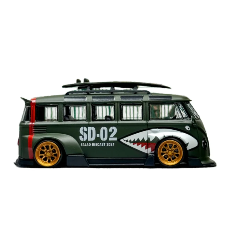 フレームダイキャスト 1/64スケール フォルクスワーゲン 合金製モデルカー フォルクスワーゲン T1 バン コンビ LBWK プレイビークル おもちゃ 男の子向けギフト オリジナルボックス入り