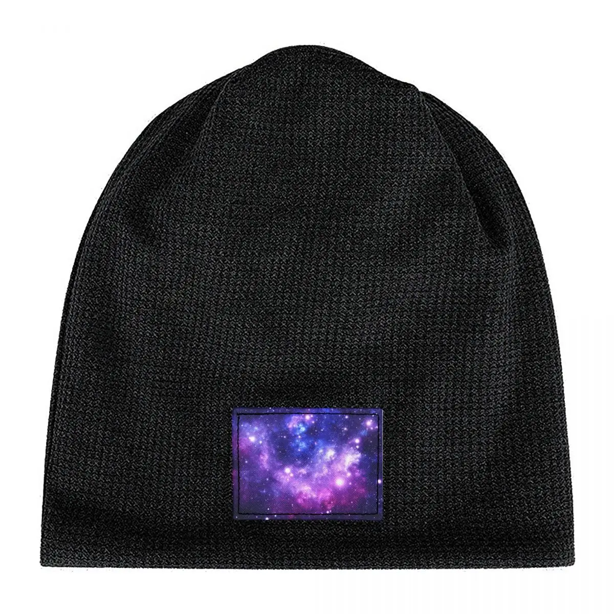 الأرجواني الأزرق غالاكسي سديم دافئ الصوف مبطن قبعة الأزياء بونيه قبعة الخريف الشتاء في الهواء الطلق بيني القبعات للجنسين الكبار #6