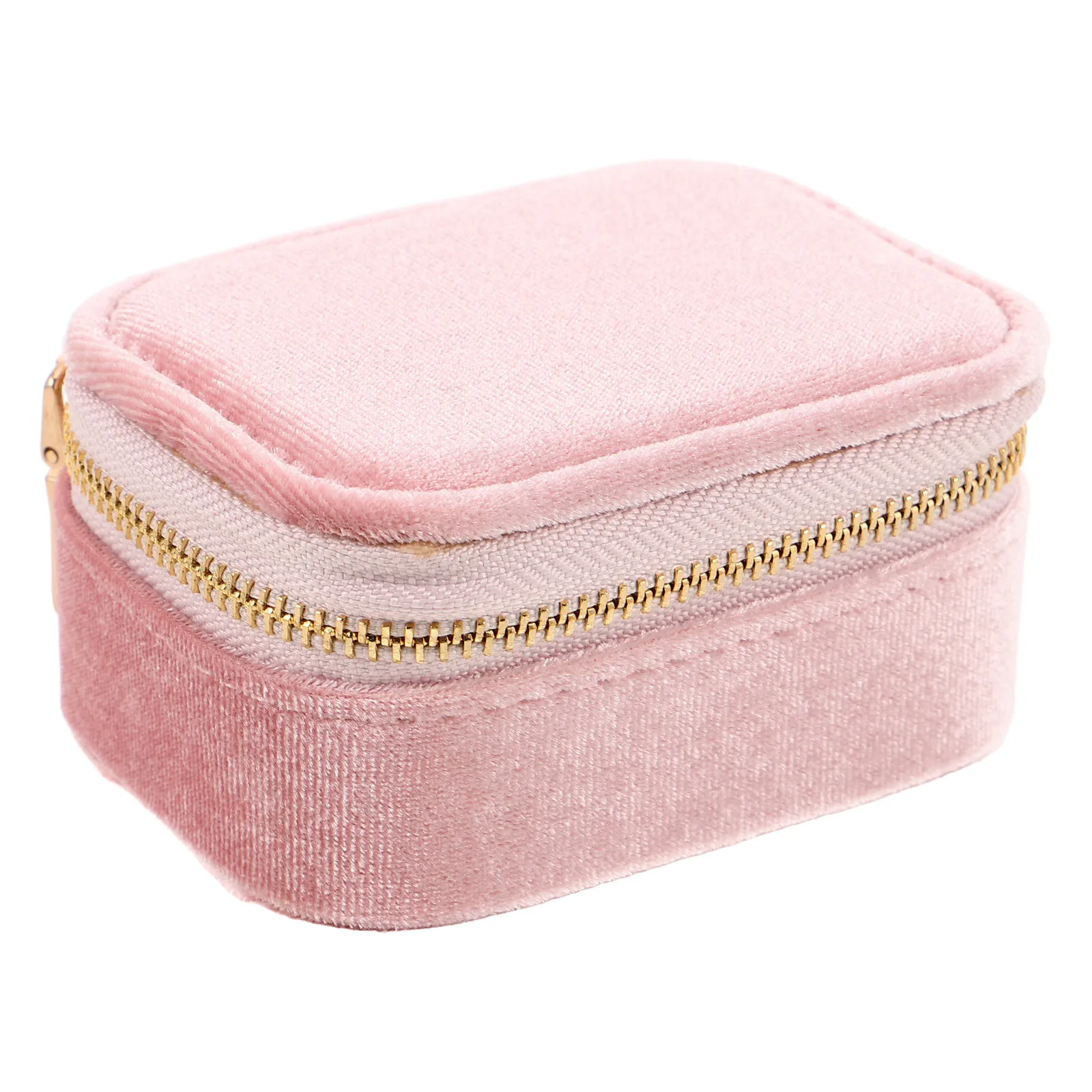 Jewelry Travel Case Multilayer Box Zipper Compact Portable Organizer for Rings Earrings Pendant Bracelet Storage for Travel Use