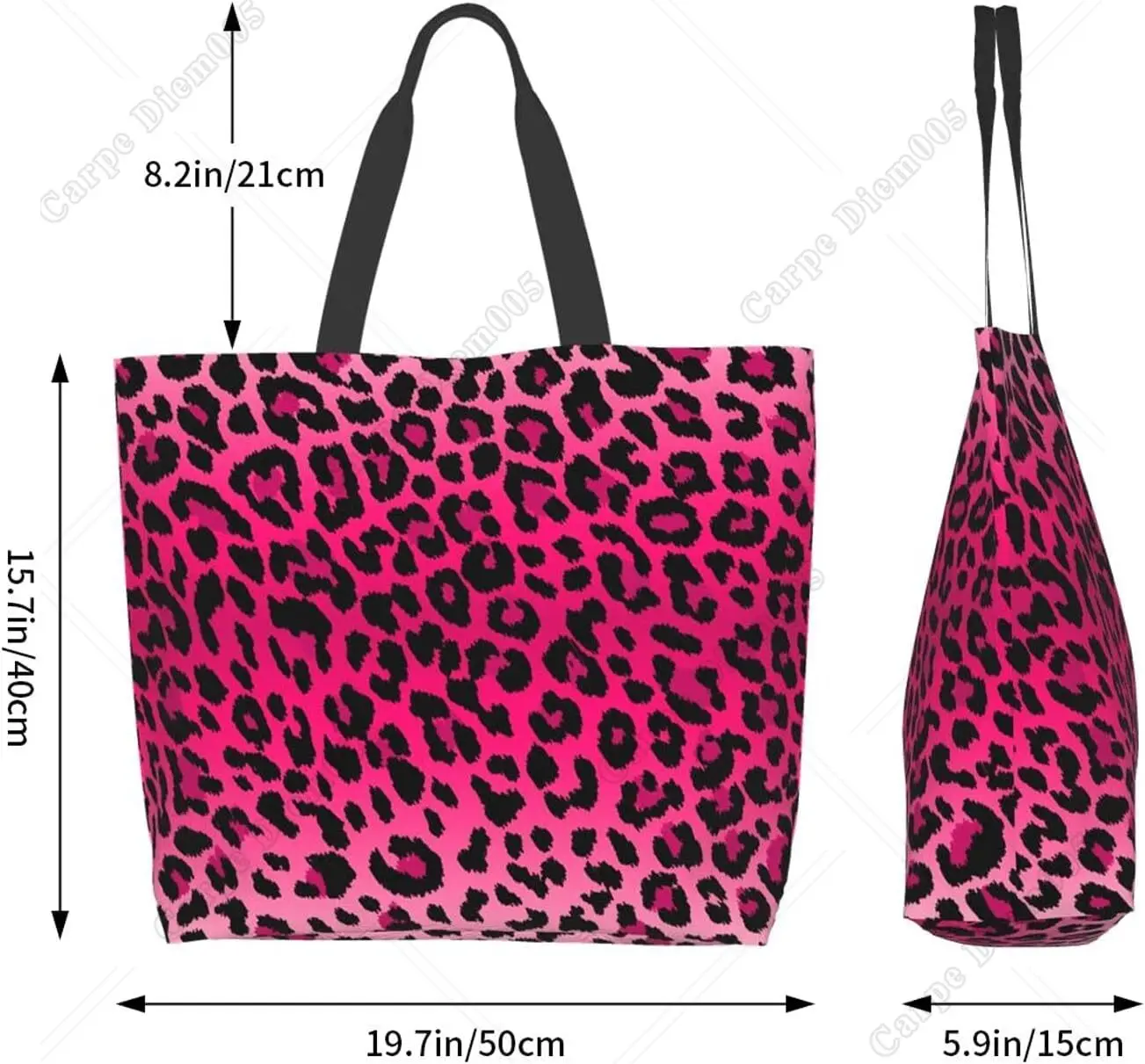 Famame Canvas Tote Bag Large Women Casual Shoulder Bag Handbag Reusable Multipurpose Shopping Grocery Bag For Outdoors…