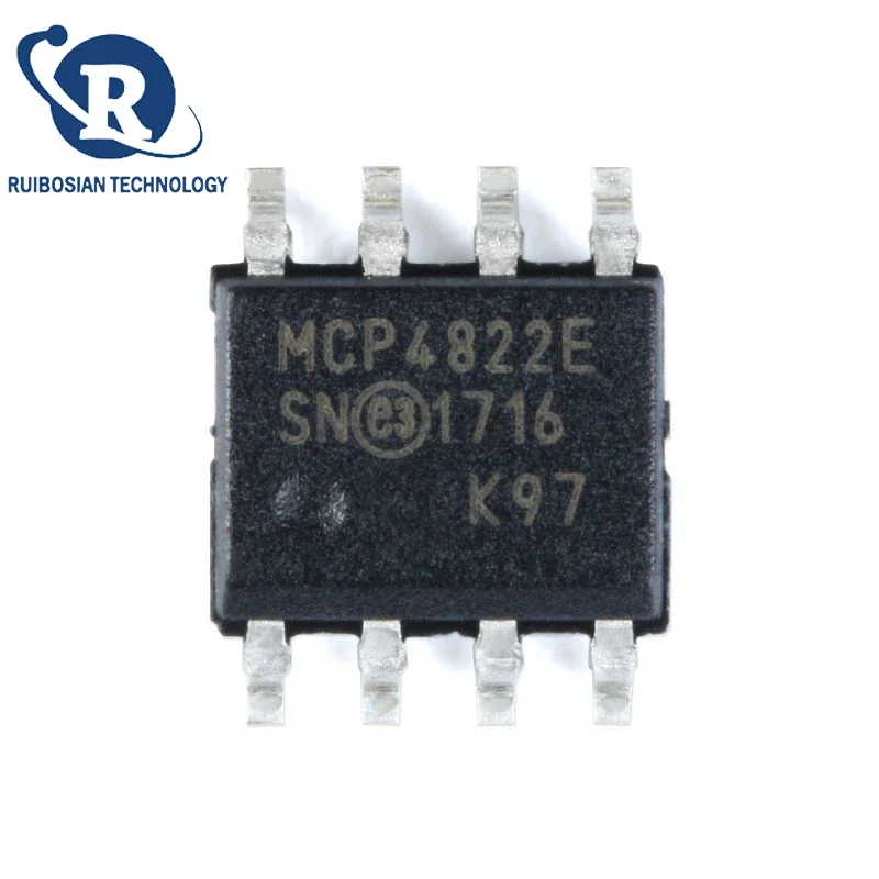 MCP4822 4822-E MCP4822-E/SN SOIC-8 SOIC 8 Analog-to-digital Digital Converter Chip