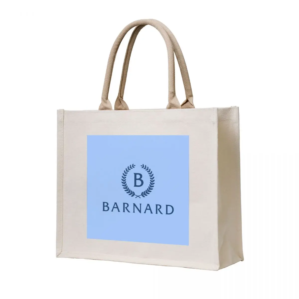 

Barnard College Baby Blue Logo Tote Bag Canvas bag hand bags Shopper handbag shopping bag logo
