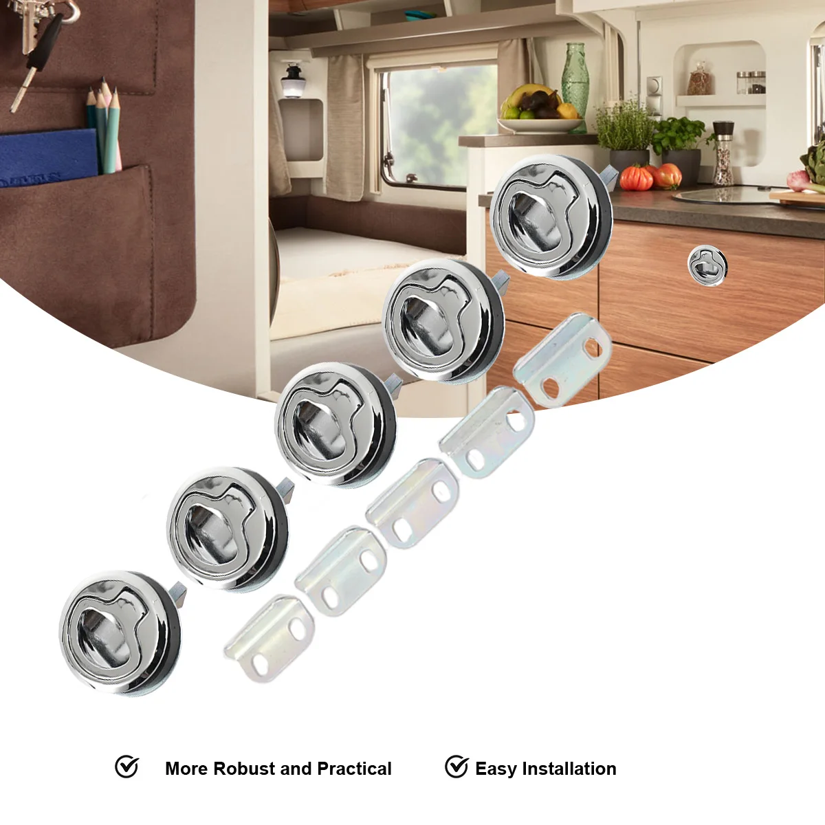 5/10 قطعة مركبة بحرية الفولاذ المقاوم للصدأ فلوش سحب خزانة فتحة مزلاج الباب البحري سحب خزانة ل RV قافلة قارب يخت باب التخييم