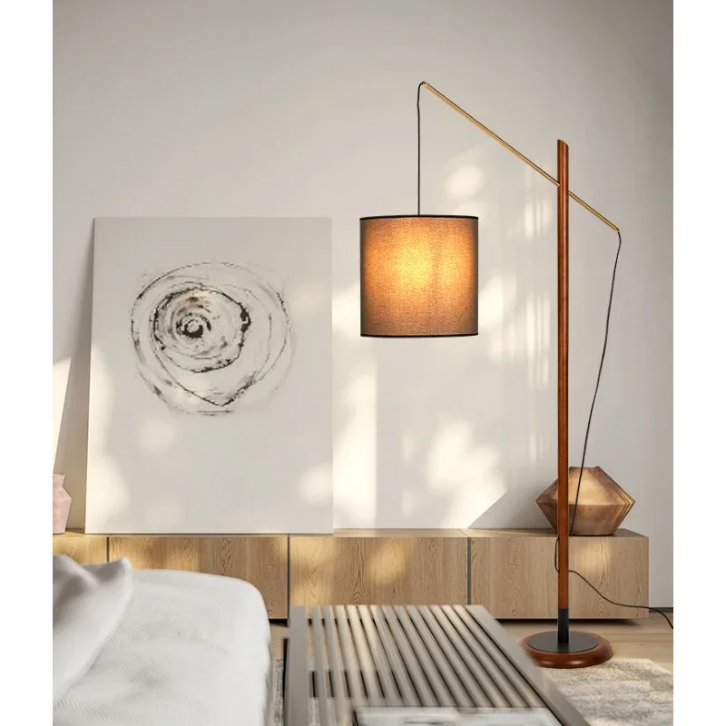 Imagem -02 - Criativo Retro Pesca Led Floor Lamp para Sala de Estar Sofá Side Reading Light Luzes em pé Bedroom Bedside Lamp E27