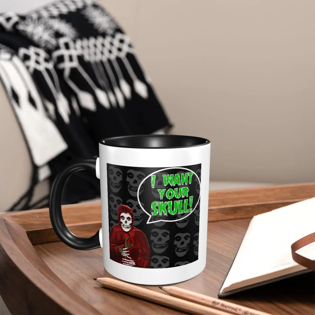 Crimson Ghost Yo Quiero Misfits Mug Funny Ceramic Coffee Cups Tea Mugs Milk Cup Drinkware Gifts for Woman Man