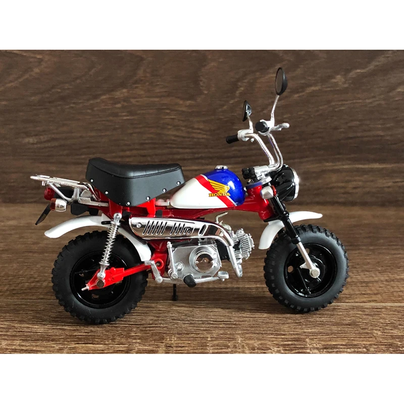 Diecast escala 1:12 HONDA Monkey z50 Simulação de liga de motocicleta Coleção de modelo de motocicleta Presente Ornamento de exibição estática