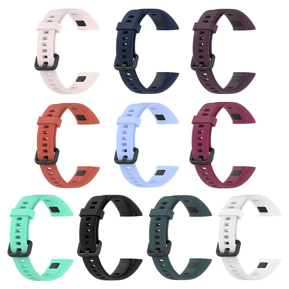 Adjustable Smart Bracelet Silicone Strap Wristbands for Huawei Band 4/Honor Band 5i Smart Watch Strap Wristband