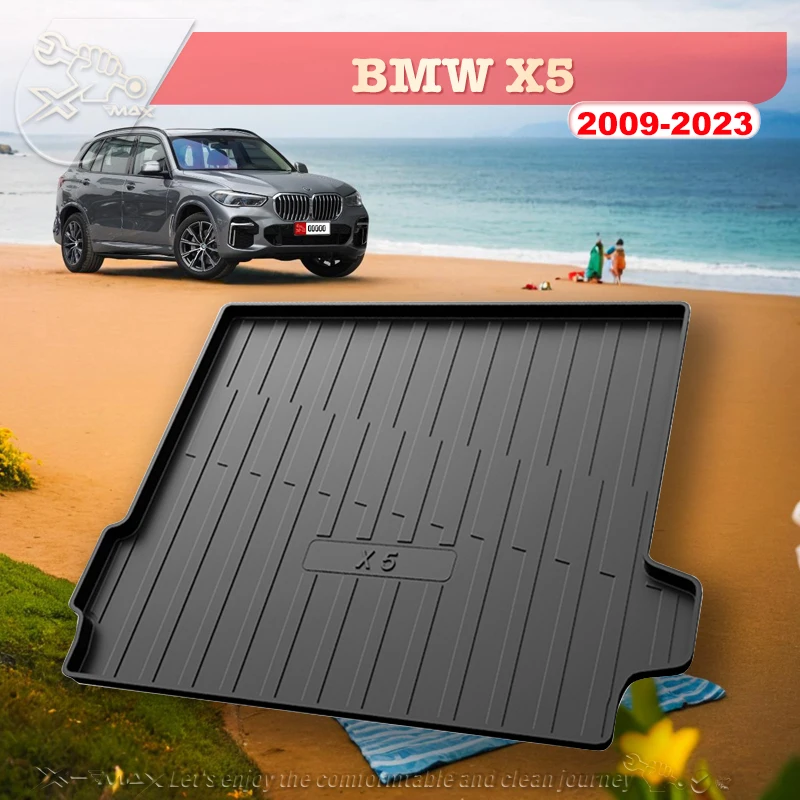 

Для BMW X5 2009-2023 индивидуальный коврик в багажник автомобиля всесезонный черный коврик в багажник 3D-образный лазерный измерительный коврик в багажник