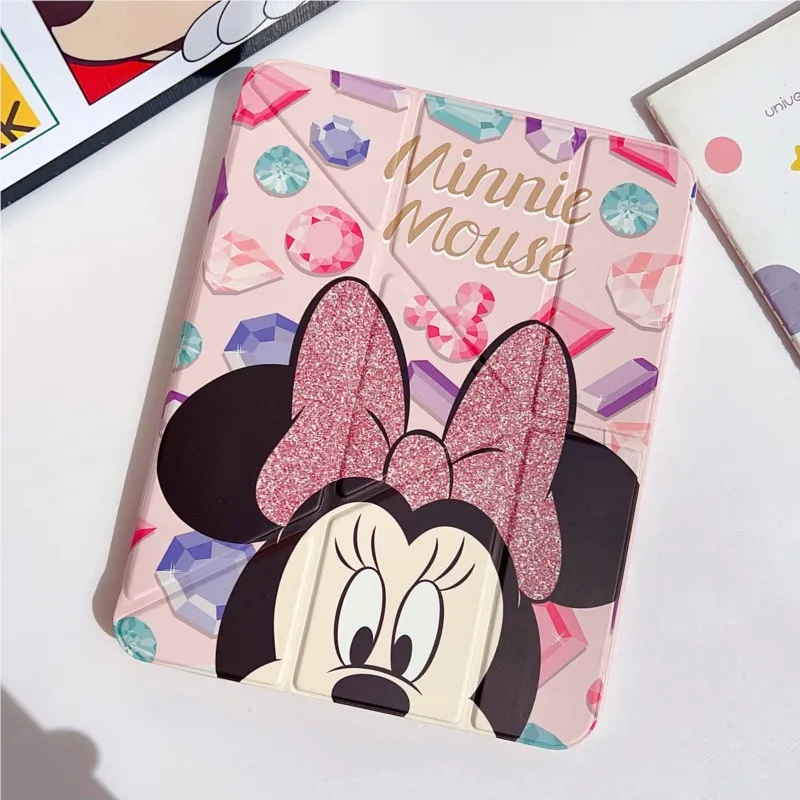 

Cute Cartoon Disney Minnie Daisy Duck Pattern Tablet Case For iPad 7/8/9th 10.2in 10th Gen Air4/5 10.9in A16 A19 2026 2025 Cover