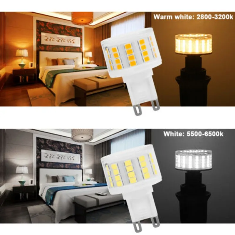 E14 G9 LED Lights 12W 15W 220V Small Lamp 88 Beads Shadowless Bulb No Flicker 360 Degree Mushroom Corn Design Ceramic Shell