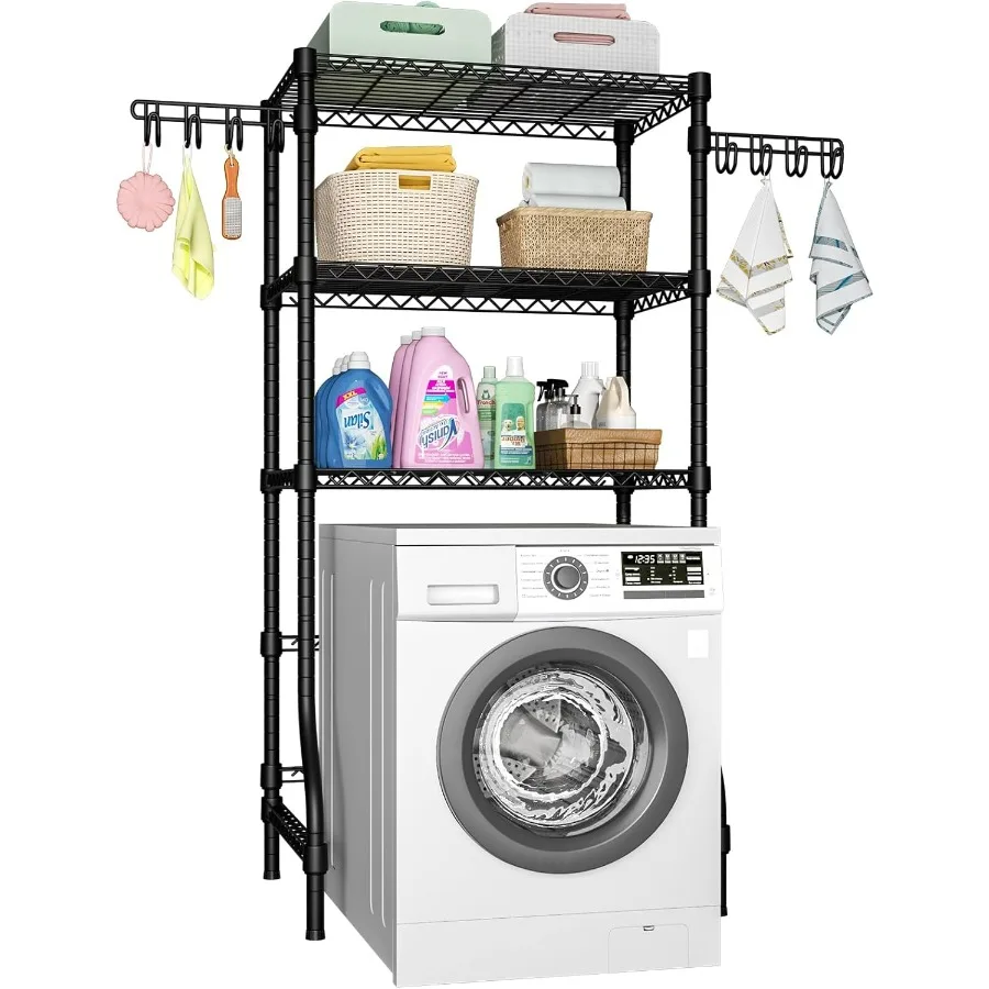 

U8 Laundry Room Storage Organizer, Over The Washer and Dryer Storage Shelves for Laundry Organization, 35" W x 17.3" D x 76.2" H