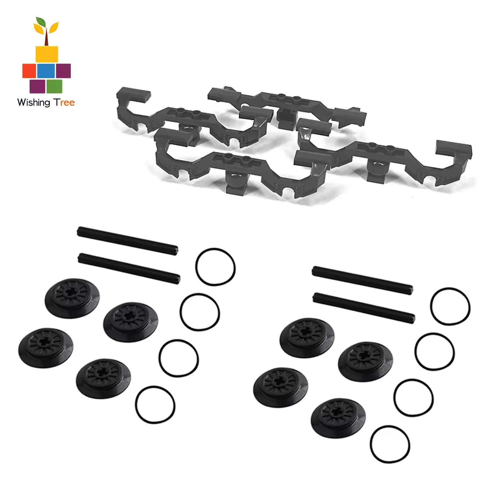 

Train Wheel Frame Set with High-Tech Motor for City Train Modification Compatible with Building Toys