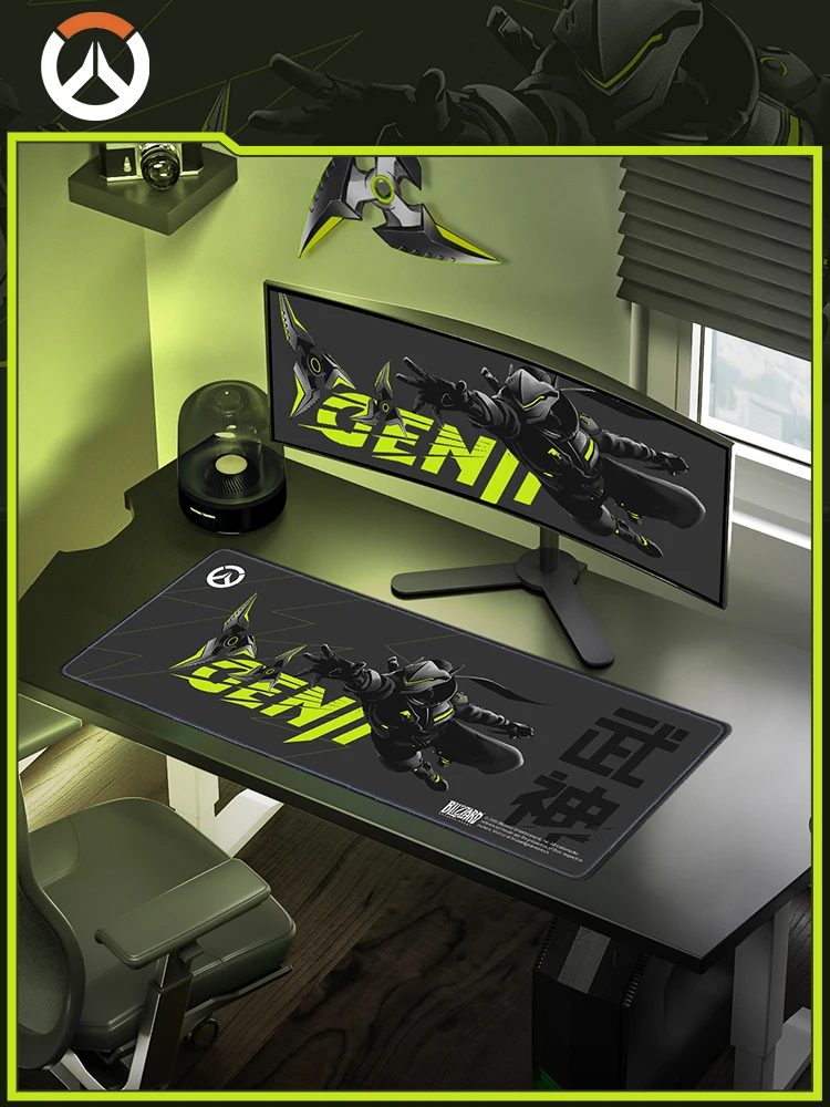 [Officiel] jeu Overwatch D.Va brouillard Genji tapis de souris anti-dérapant Durable tapis de bureau bureau Esports jeu tapis de bureau Cosplay Doujin cadeaux