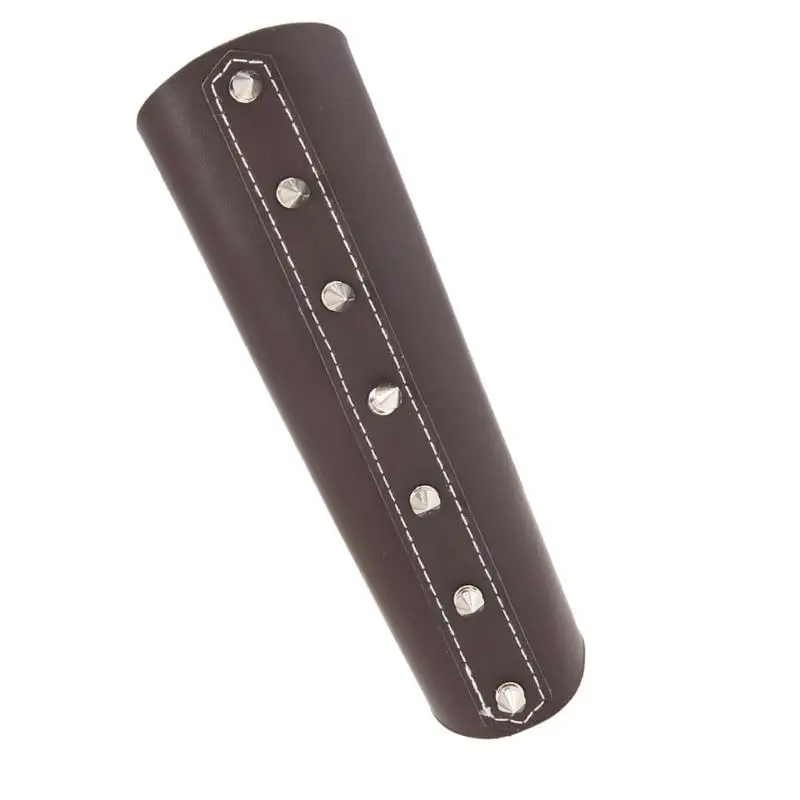 652F 1PC Protezioni per braccioli per regolabili traspiranti Protezioni per polsi in PU stile punk