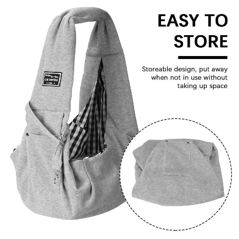 

Pet Puppy Carrier Bag Cats Puppy Outdoor Travel Dog Shoulder Bag Cotton Single Comfort Sling Handbag Tote Pouch