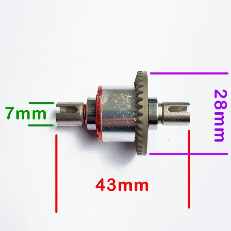 2 szt. W pełni metalowa, całkowicie metalowa mechanizm różnicowy części zamienne do Wltoys 144001 124019 124018 RC akcesoria zapasowe do samochodu