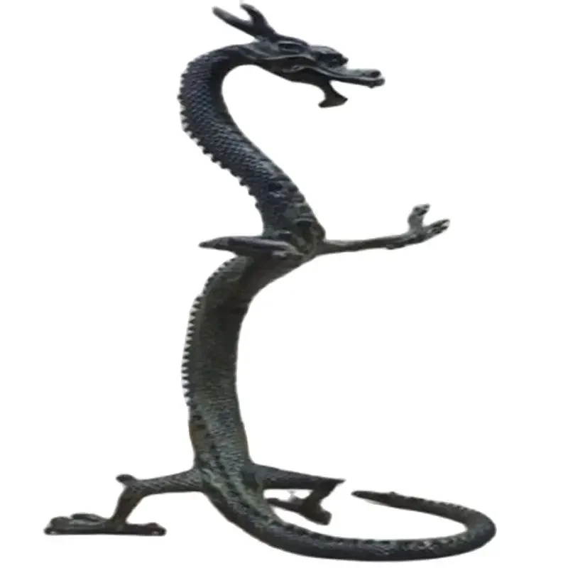 Chinese Characteristics Exquisite Handmade Bronze Dragon Statue