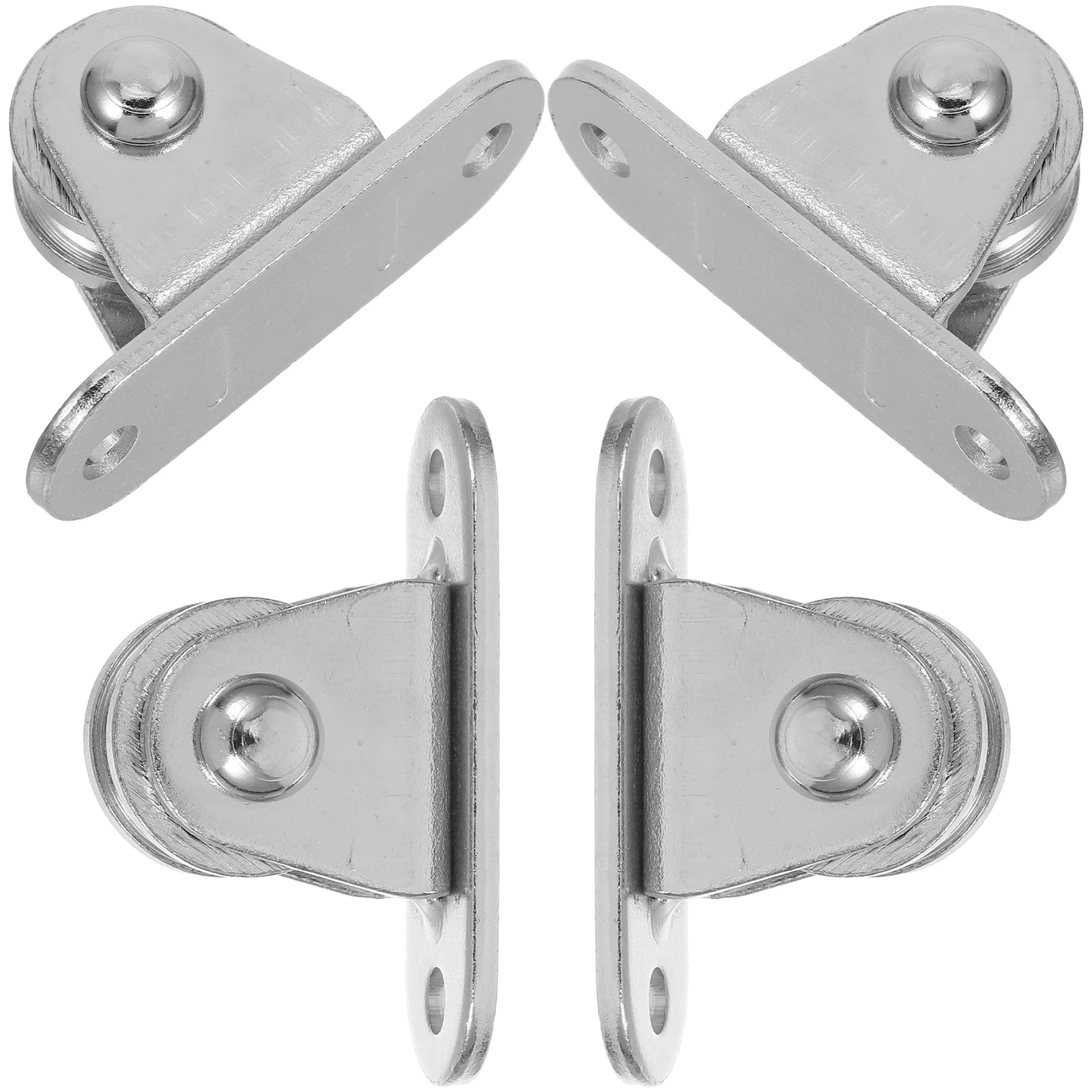 

4pcs Pulley Accessories Ball Bearing Ceiling Heavy Duty Cable Wall Fixed Reusable Smooth Operation Easy Installation Metal