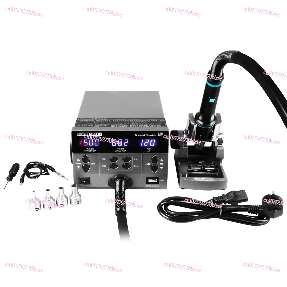 

8630Pro Professional Edition Hot Air Gun High Wind Mobile Phone Repair Flying Line CPU Digital Display Disassembly and Welding