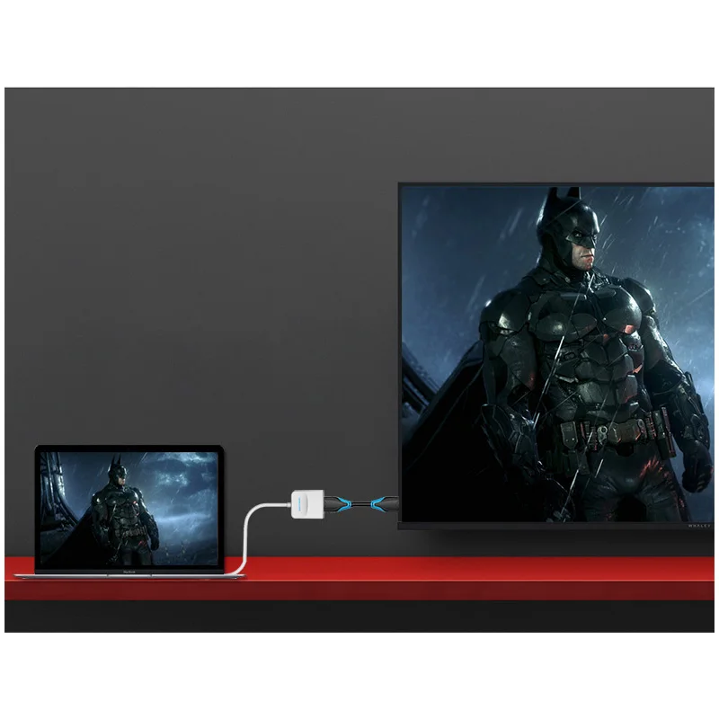 Vention-mini cabo para hdmi, compatível com 4k 1080, projetor de projetor de tv, para apple macbook air pro