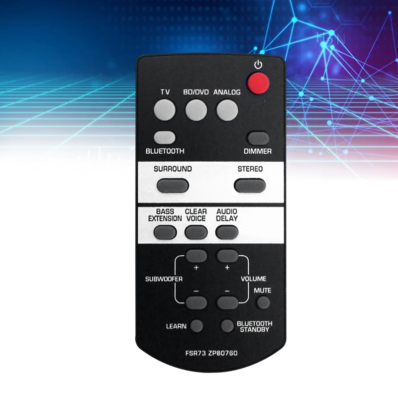 FSR73 ZP80760 sostituire il telecomando per Yamaha Sound Bar ATS-1050 ATS-1050-R YAS-105 ATS-1050BL SRT-700 ATS1050 ATS1050R YAS105 durevole