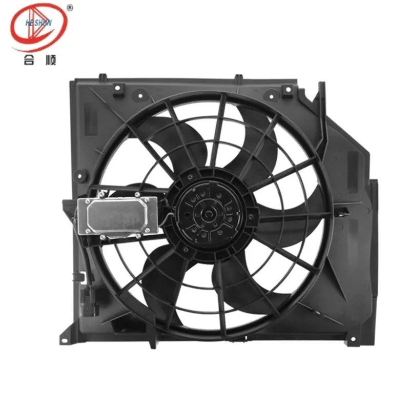 Radiator Cooling Fan compatible with 323i 325i 325xi 328i 330i, OE 17117561757 17117525508 17117510617