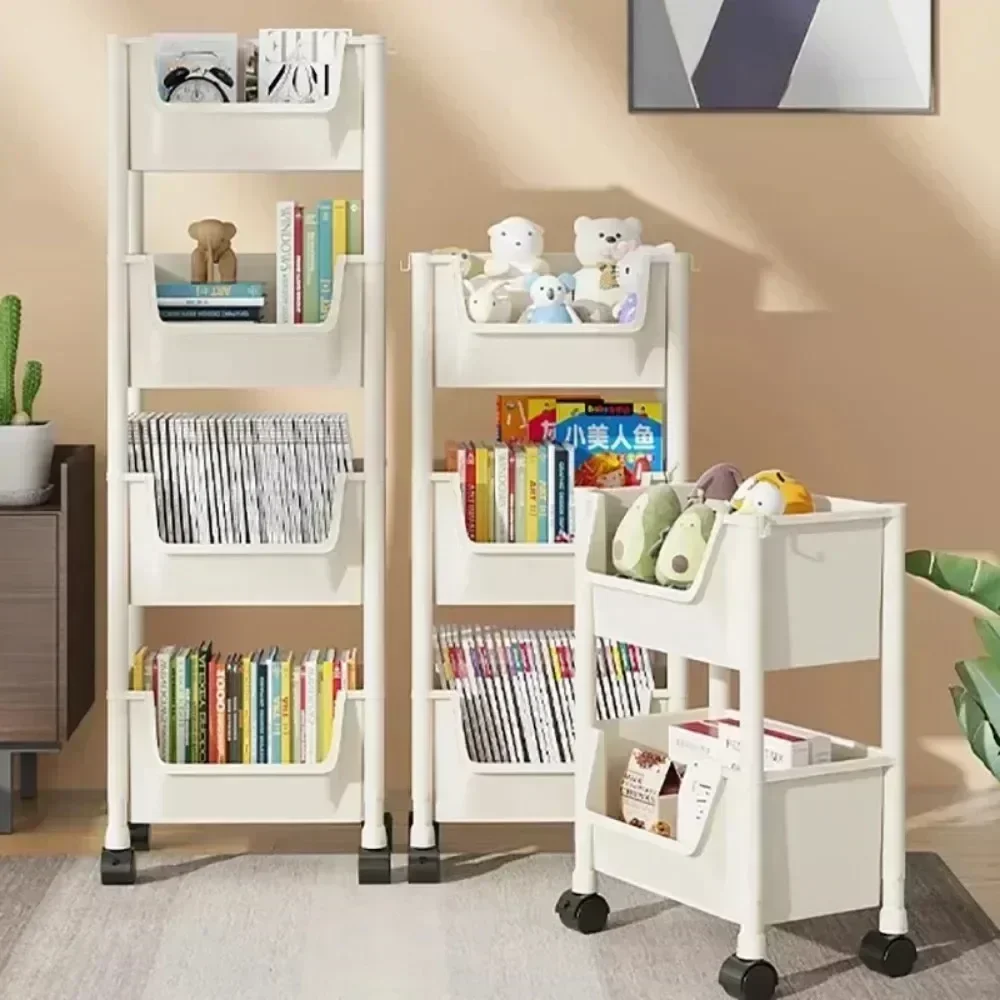 Mobile Storage Rack Trolley Household Kitchen Multifunctional Cart With Wheels Rack Bedroom Multi-Layer Storage Home Accessories