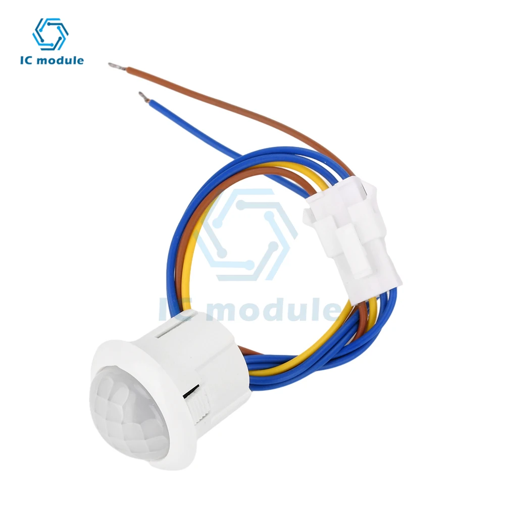 AC110-240V non adjustable delay embedded human infrared sensing switch LED PIR Infrared Motion Sensor