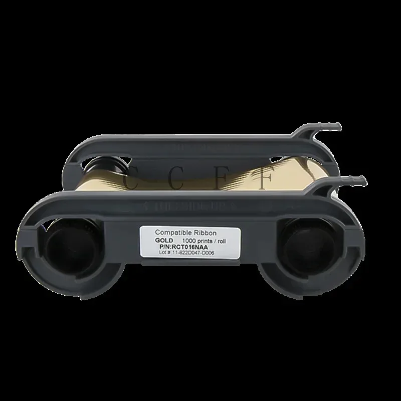 compatible RCT016NAA gold color ribbon 1000prints for primacy duplex zenius id card printer XMSJ TT