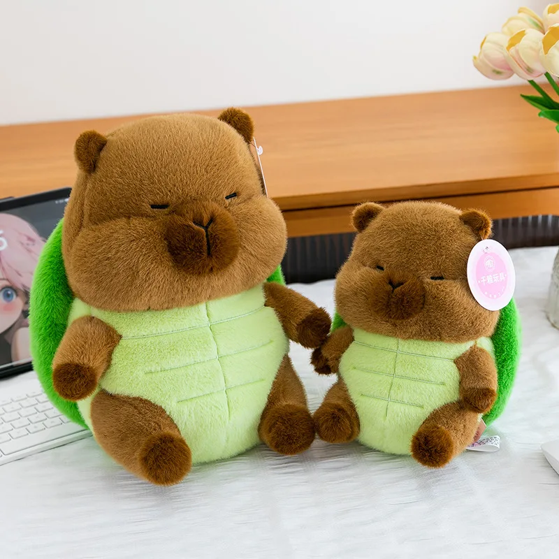 Urocza pluszowa kapibara, przemieniająca się w żółw, chomika, miękka maskotka, kreskówkowa pszczoła, miękka zabawka dla niemowląt i dzieci, prezent na urodziny, Boże Narodzenie.