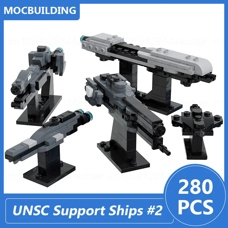 UNSC Support Ships #2 Model Moc Building Blocks Space Diy Assemble Bricks Educational Creative Collection Toys Xmas Gifts 280PCS